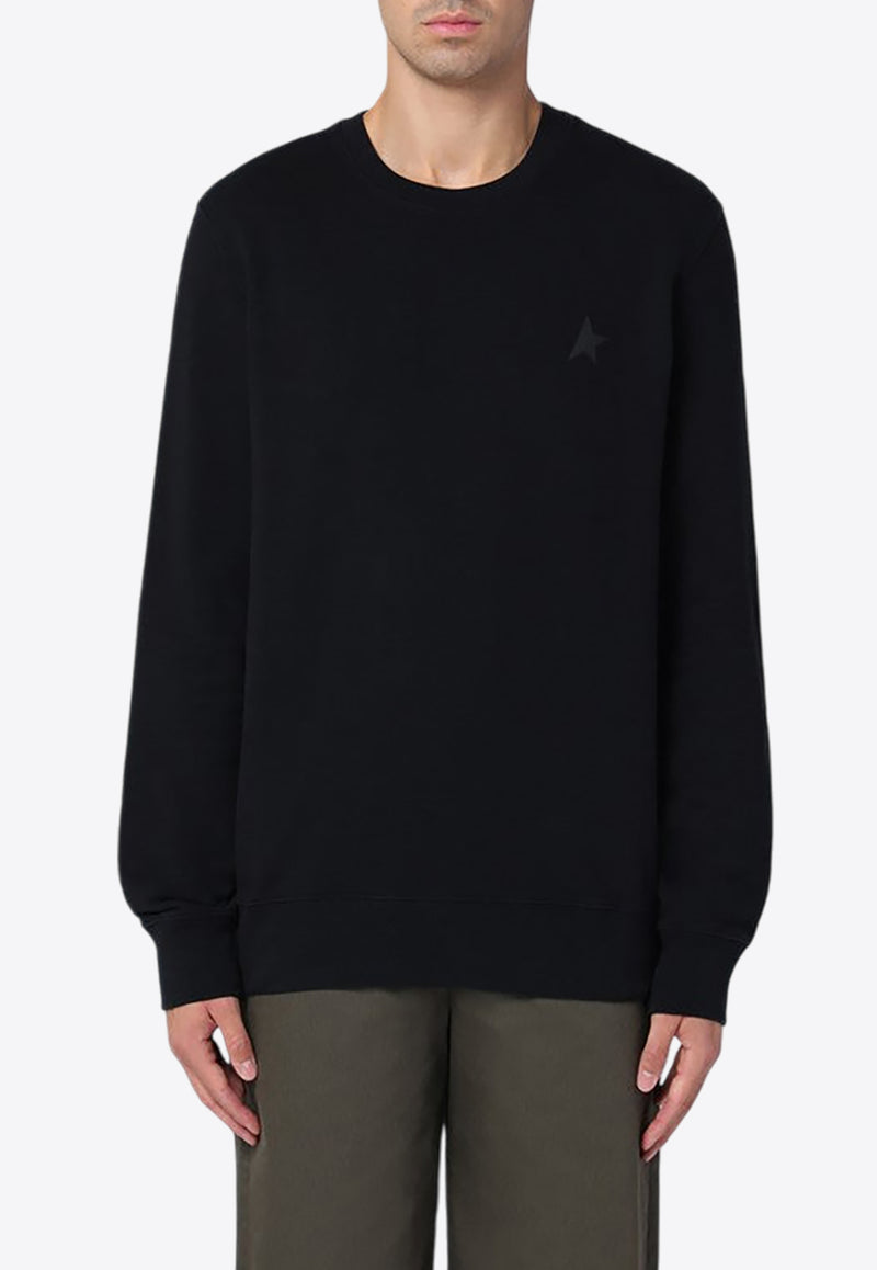 Golden Goose Star Logo Crewneck Sweatshirt Black GMP01223P000525/P_GOLDE-90100