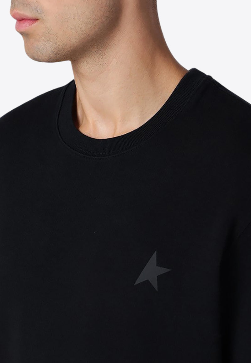 Golden Goose Star Logo Crewneck Sweatshirt Black GMP01223P000525/P_GOLDE-90100