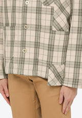 Golden Goose DB Checked Pattern Overshirt Beige GMP01836P001367/O_GOLDE-82546