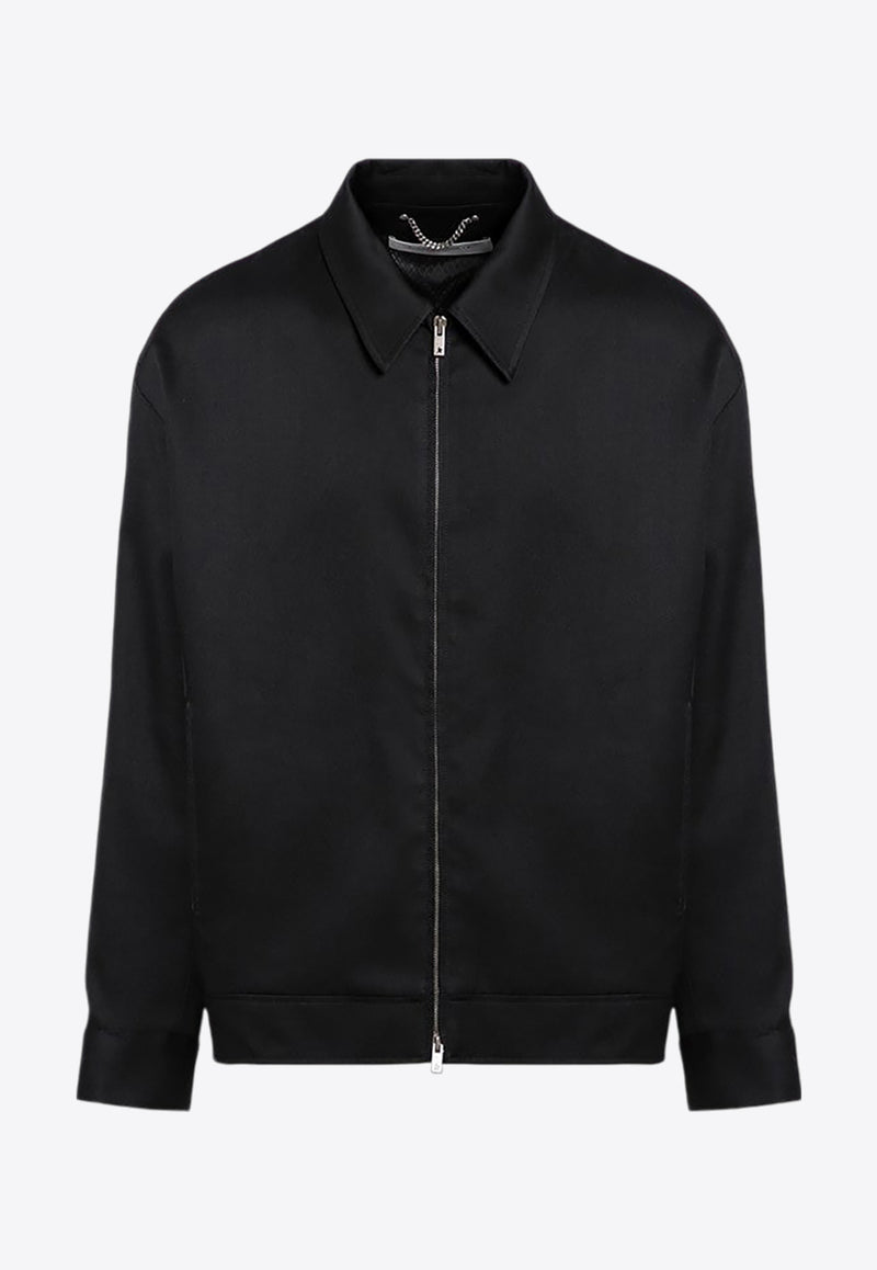 Golden Goose DB Wool Zipped Jacket Black GMP01880P000965/P_GOLDE-90100