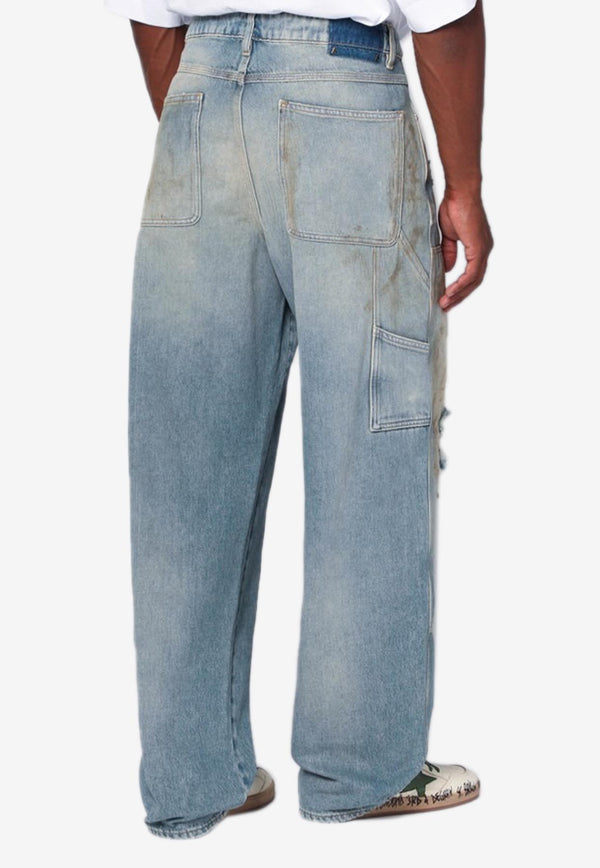 Golden Goose DB Distressed Washed Jeans Blue GMP01942P002083/R_GOLDE-50491