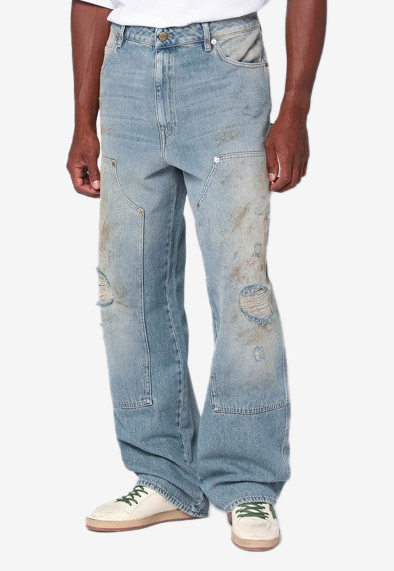 Golden Goose DB Distressed Washed Jeans Blue GMP01942P002083/R_GOLDE-50491