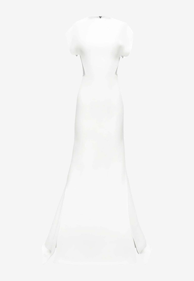 Maticevski Emminence Cap-Sleeved Gown White GO5301/23WHITE