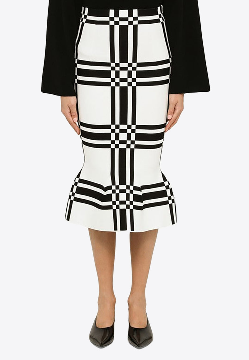 Geometric midi shop pencil skirt