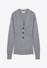 Sportmax Gondola Essential Wool and Cashmere Cardigan Gray GONDOLAWO/P_SPORM-004