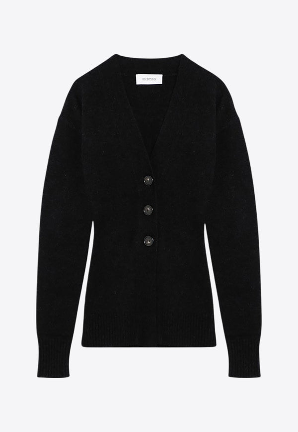 Sportmax Gondola Essential Wool and Cashmere Cardigan Black GONDOLAWO/P_SPORM-005