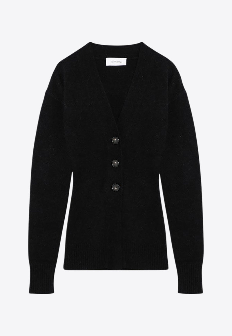 Sportmax Gondola Essential Wool and Cashmere Cardigan Black GONDOLAWO/P_SPORM-005