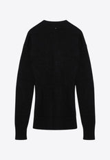 Sportmax Gondola Essential Wool and Cashmere Cardigan Black GONDOLAWO/P_SPORM-005