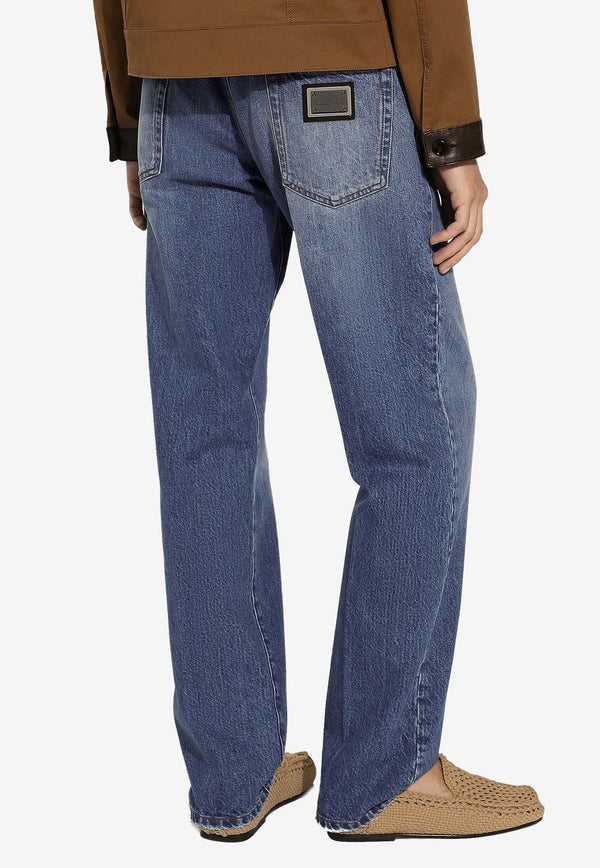 Dolce & Gabbana Straight-Leg Jeans GP02XD G8KZ6 S9001 Blue