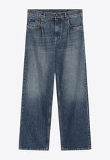 Dolce & Gabbana Washed Over Straight Jeans  Blue GP0Q8DG8NZ9/R_DOLCE-S9001