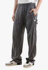 Dolce & Gabbana Vintage Treatment Jersey Track Pants Gray GP17WT G7PPS S9000