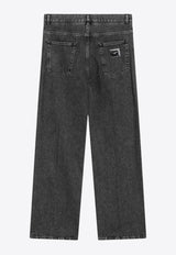 Dolce & Gabbana Logo Plaque Washed Over Jeans  Black GP18LDG8OE1/R_DOLCE-S9001