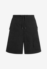 Dolce & Gabbana Waxed Faille Bermuda Shorts Black GP1C5T HUMS8 N0000