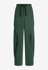 Dolce & Gabbana Treated Cut-Out Track Pants Green GP1V7Z G7P0U V0707