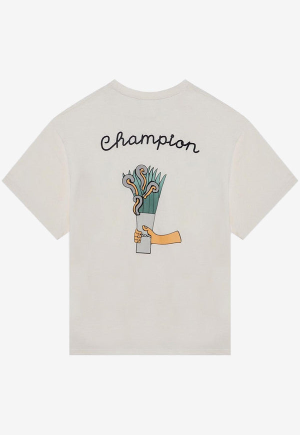 Champion X Angelo Baque Graphic Print T-shirt White GP205473CO/P_CHAMP-X1QF