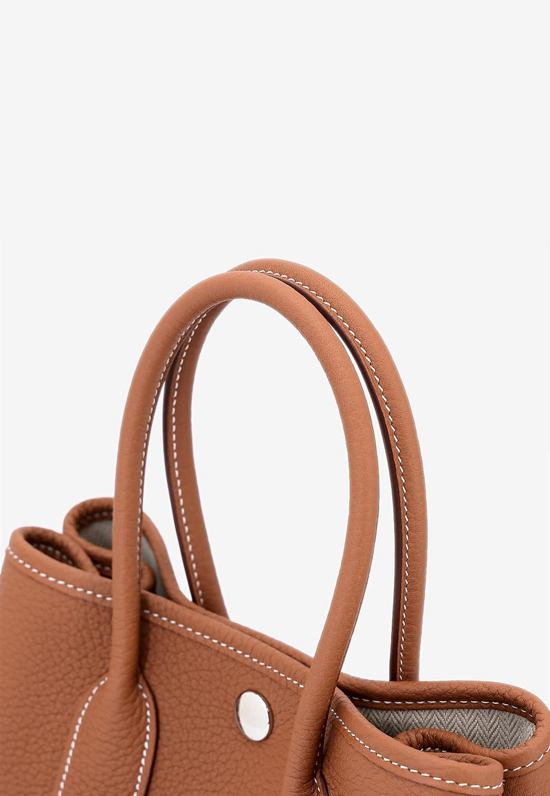 Garden Party 23 in Gold Negonda Leather with Palladium Hardware