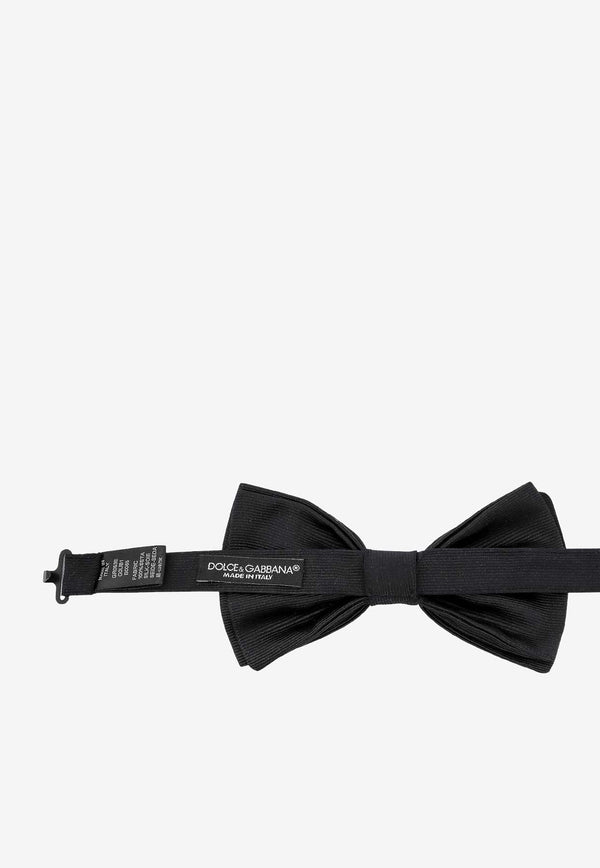 Dolce & Gabbana Satin Silk Bow Tie Black GR053E G0UB1 N0000
