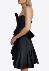 Acler Davies Asymmetric Strapless Top GRKW_BDT_BLACK