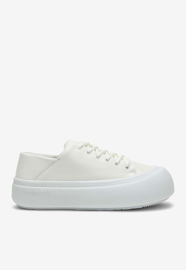 YUME YUME Goofy Leather Low-Top Sneakers White GS0020LE/O_YUME-WHT