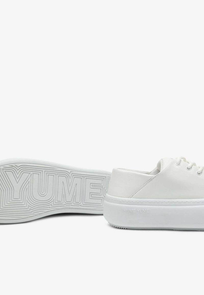 YUME YUME Goofy Leather Low-Top Sneakers White GS0020LE/O_YUME-WHT