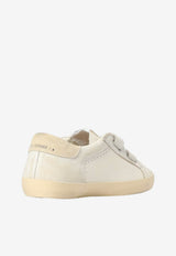 Golden Goose DB Kids Girls Old School Sneakers with Leopard Hair Star Patch White GTF01030.F008037.82823_WHITE MULT