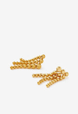 Missoma Jewellery Beaded Waterfall Drop Earrings Gold GU-G-E14-NSGOLD