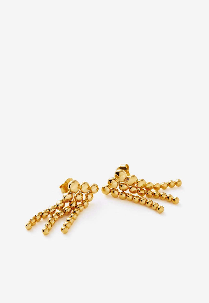 Missoma Jewellery Beaded Waterfall Drop Earrings Gold GU-G-E14-NSGOLD