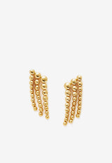 Missoma Jewellery Beaded Waterfall Drop Earrings Gold GU-G-E14-NSGOLD