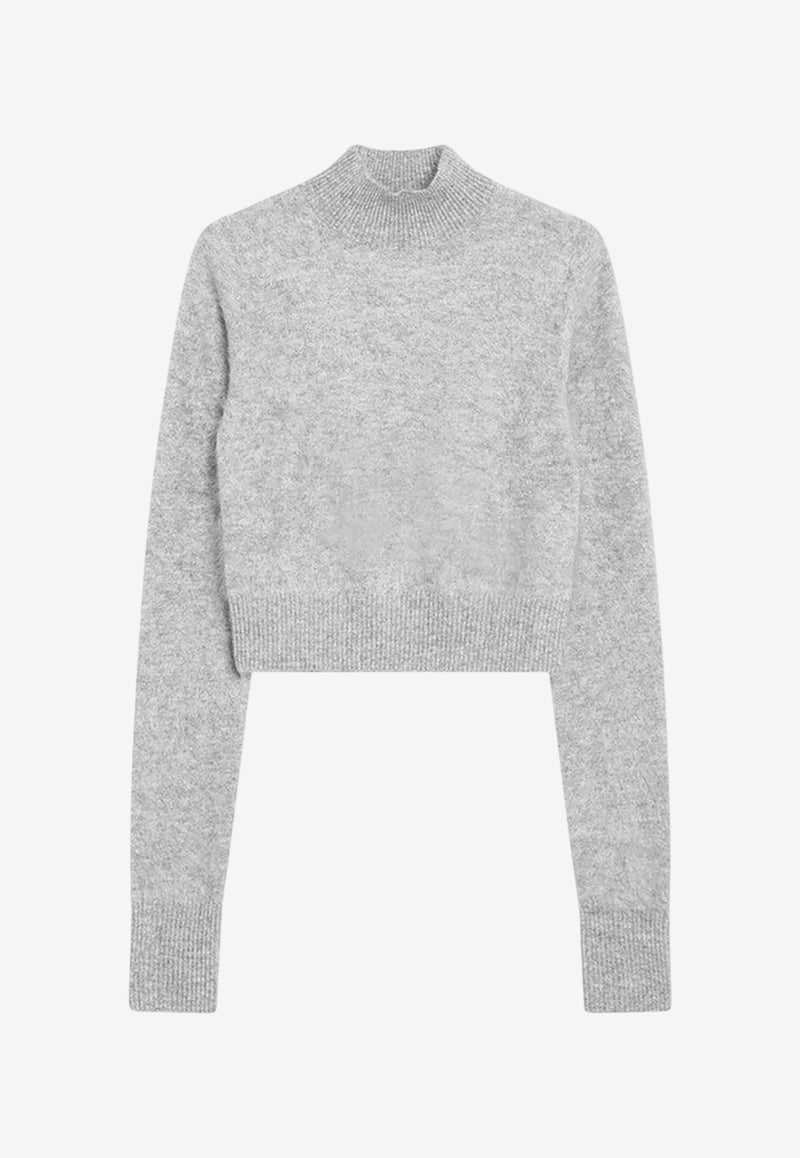 Sportmax Gubbio Cashmere Cropped Sweater Gray GUBBIOWS/R_SPORM-003