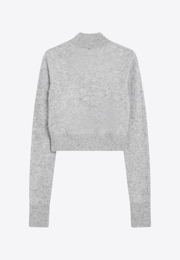 Sportmax Gubbio Cashmere Cropped Sweater Gray GUBBIOWS/R_SPORM-003