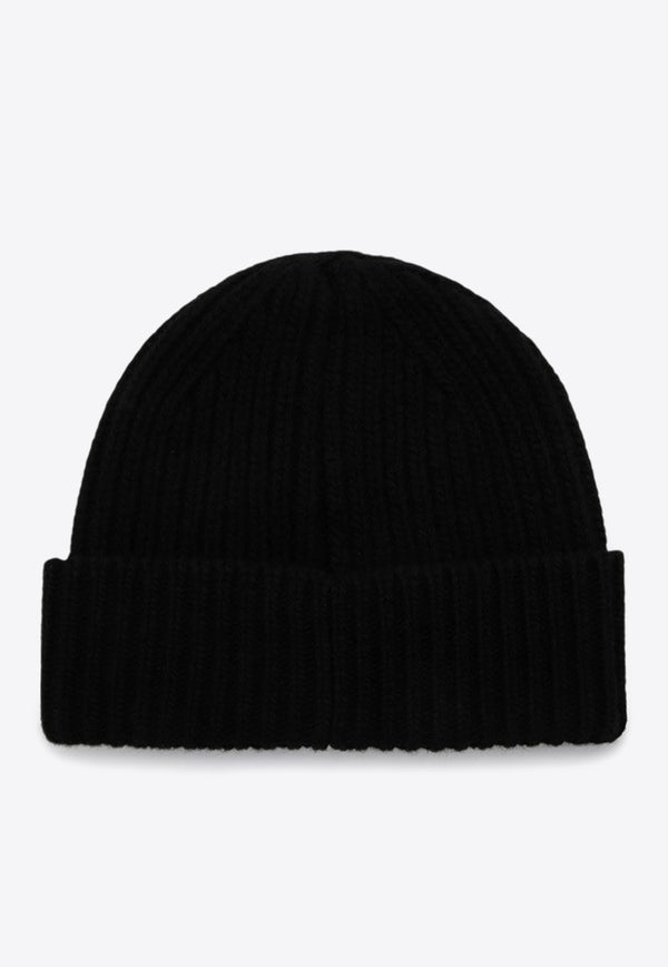 Golden Goose DB Star Patch Wool Beanie Black GUP01035P000601/P_GOLDE-90100