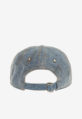 Golden Goose DB Distressed Denim Logo Cap Denim GUP01179P002237_50491