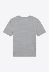 Golden Goose DB Flag Print T-shirt Gray GUP01220P002523/S_GOLDE-60255
