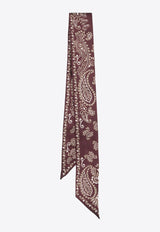 Golden Goose DB Paisley Print Silk Scarf Bordeaux GUP01849.P001759.40233WINE