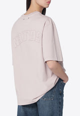 Golden Goose DB Reversed Logo Vintage Effect T-shirt Pink GUP01873P001576/S_GOLDE-25235