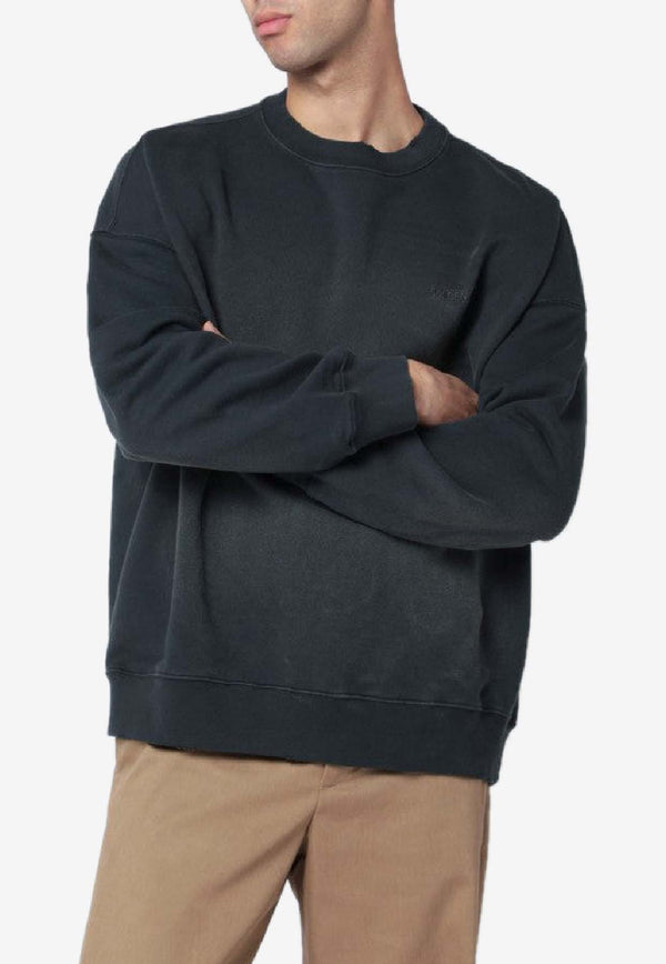 Golden Goose DB Distressed Faded Sweatshirt Black GUP01938P002146/S_GOLDE-90498