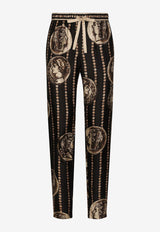 Dolce & Gabbana Coin Print Track Pants GVCRAT HI1J4 HN4PK Multicolor