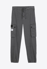 Dolce & Gabbana Logo Label Cargo Pants Gray GVCYHTG8LH2/P_DOLCE-N0701