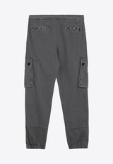 Dolce & Gabbana Logo Label Cargo Pants Gray GVCYHTG8LH2/P_DOLCE-N0701