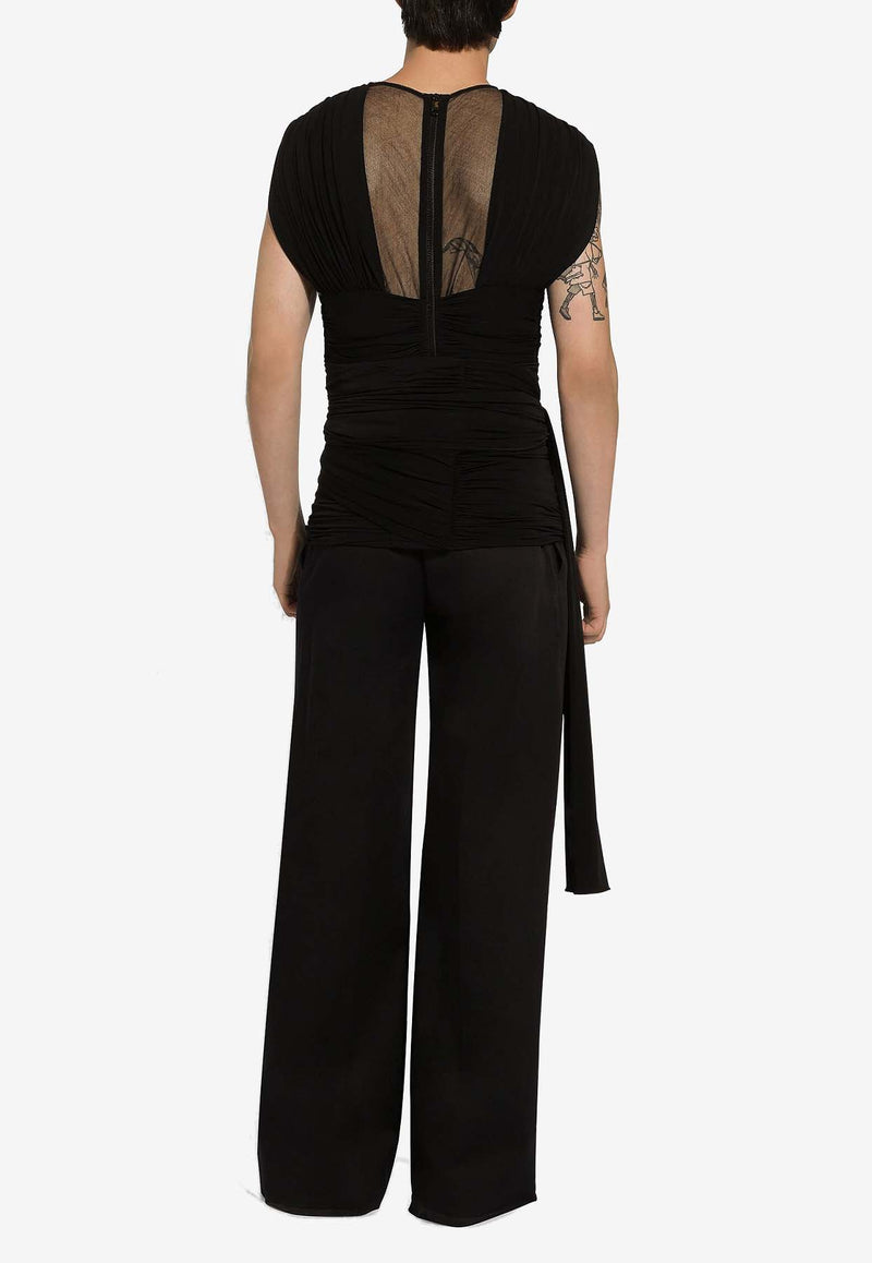 Dolce & Gabbana Tailored Wide-Leg Pants Black GVKXHT FUFKO N0000