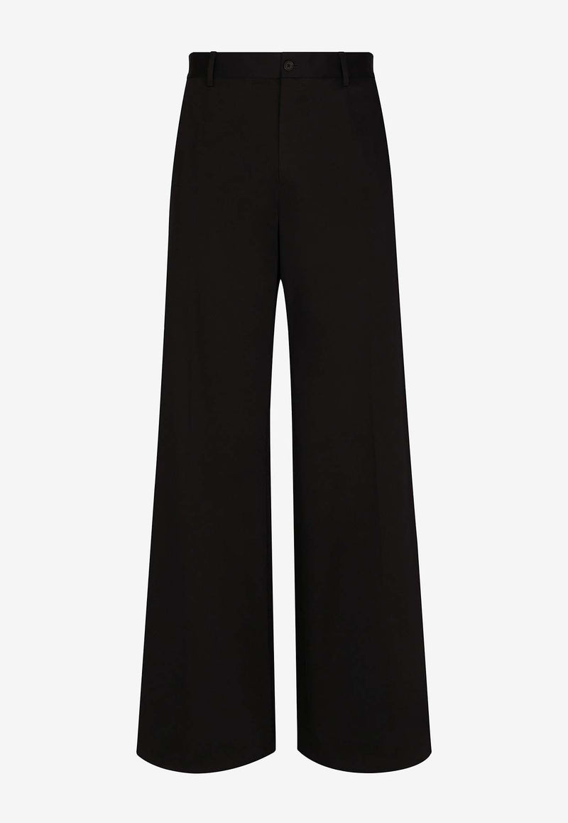 Dolce & Gabbana Tailored Wide-Leg Pants Black GVKXHT FUFKO N0000