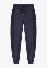 Dolce & Gabbana Logo Track Pants in Tech Fabric GVS5AT FUSFW B6712 Blue