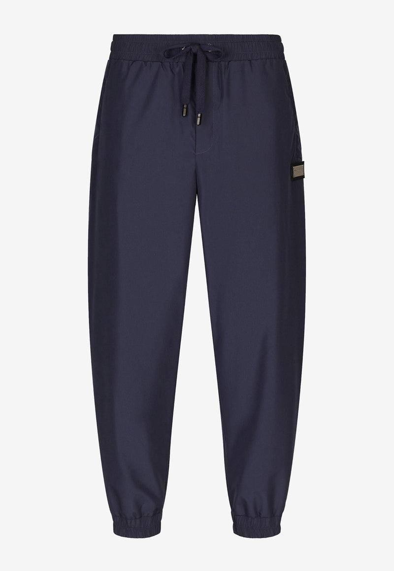 Dolce & Gabbana Logo Track Pants in Tech Fabric GVS5AT FUSFW B6712 Blue