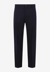 Dolce & Gabbana Slim-Fit Tailored Pants in Wool Navy GW13ET FUBGZ B4902
