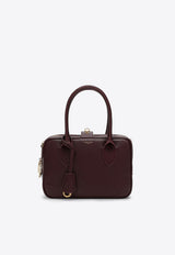 Golden Goose DB Vita Leather Top Handle Bag Burgundy GWA00470A000602/P_GOLDE-40293