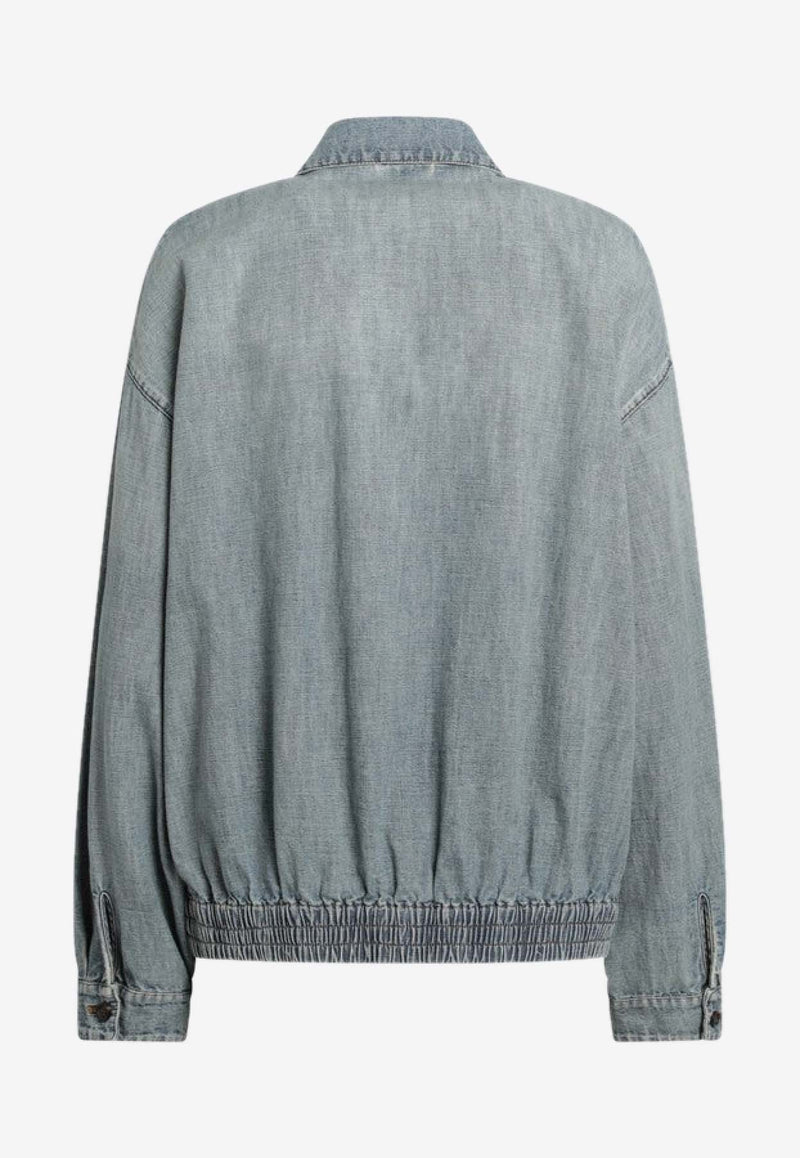 Miu Miu Chambray Denim Jacket  Blue GWB149OOO18JI/S_MIU-F0076