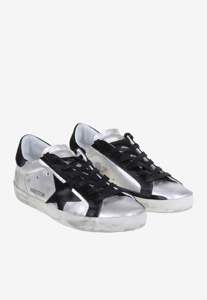 Superstar Laminated Suede Sneakers