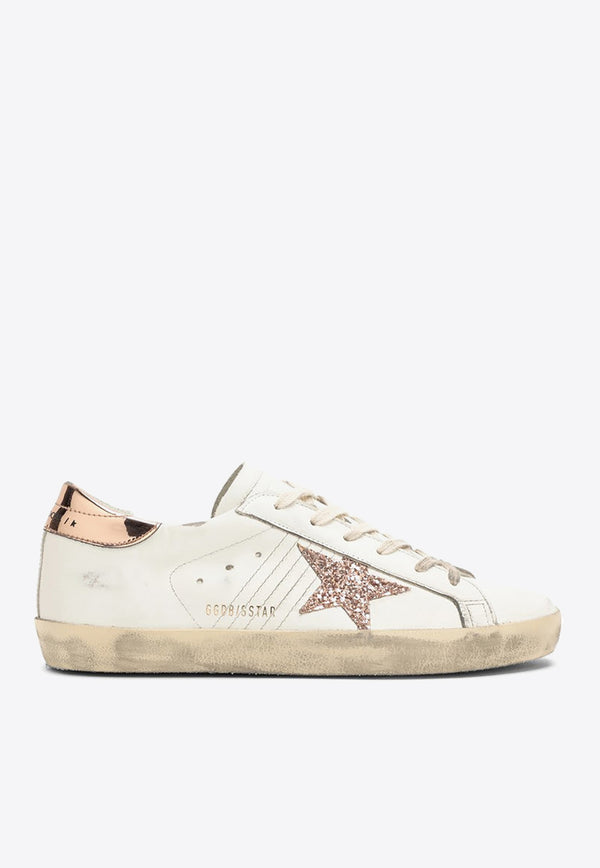 Golden Goose DB Super-Star Low-Top Sneakers with Glittered Star White GWF00101F005354/O_GOLDE-11705