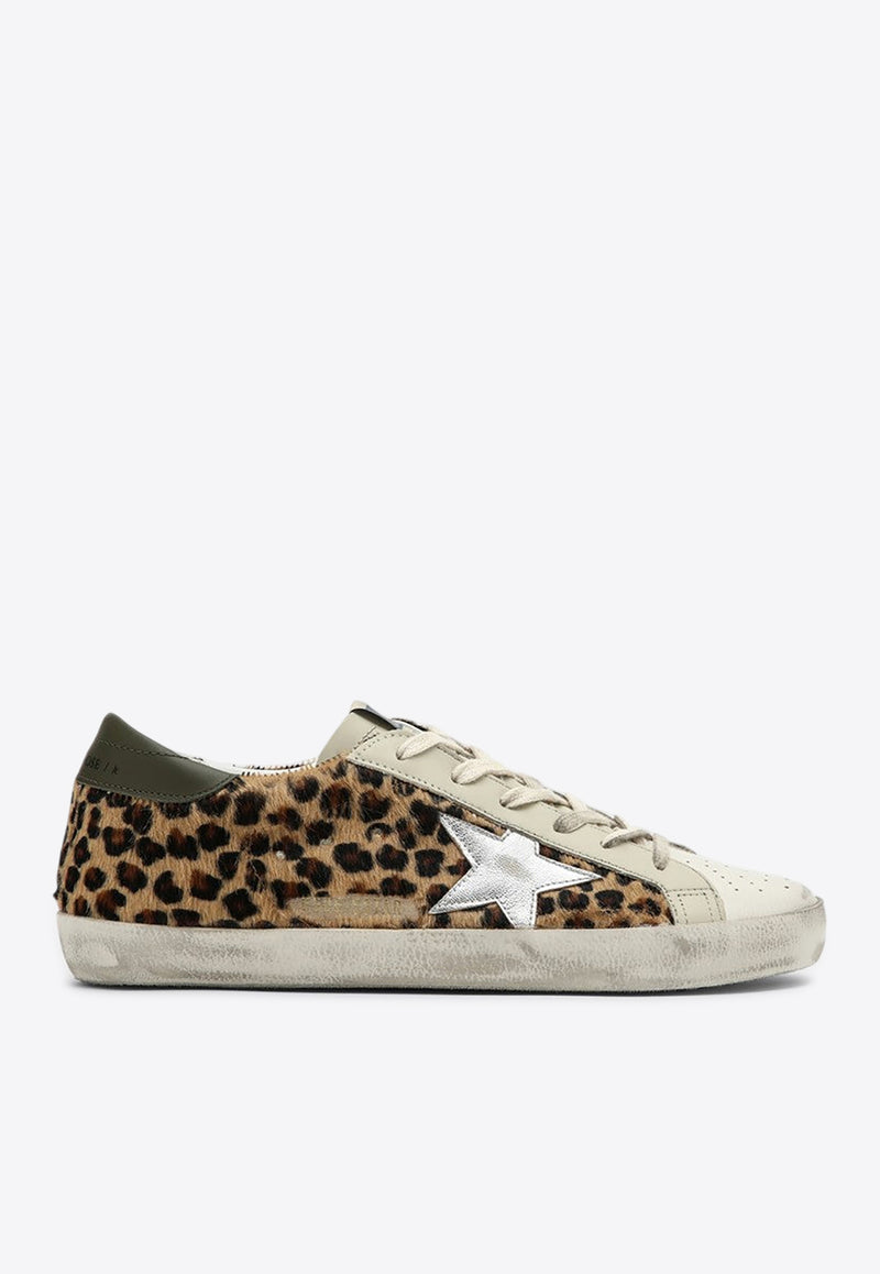 Golden Goose DB Super Star leopard Print Sneakers Brown GWF00101F006117/P_GOLDE-82703