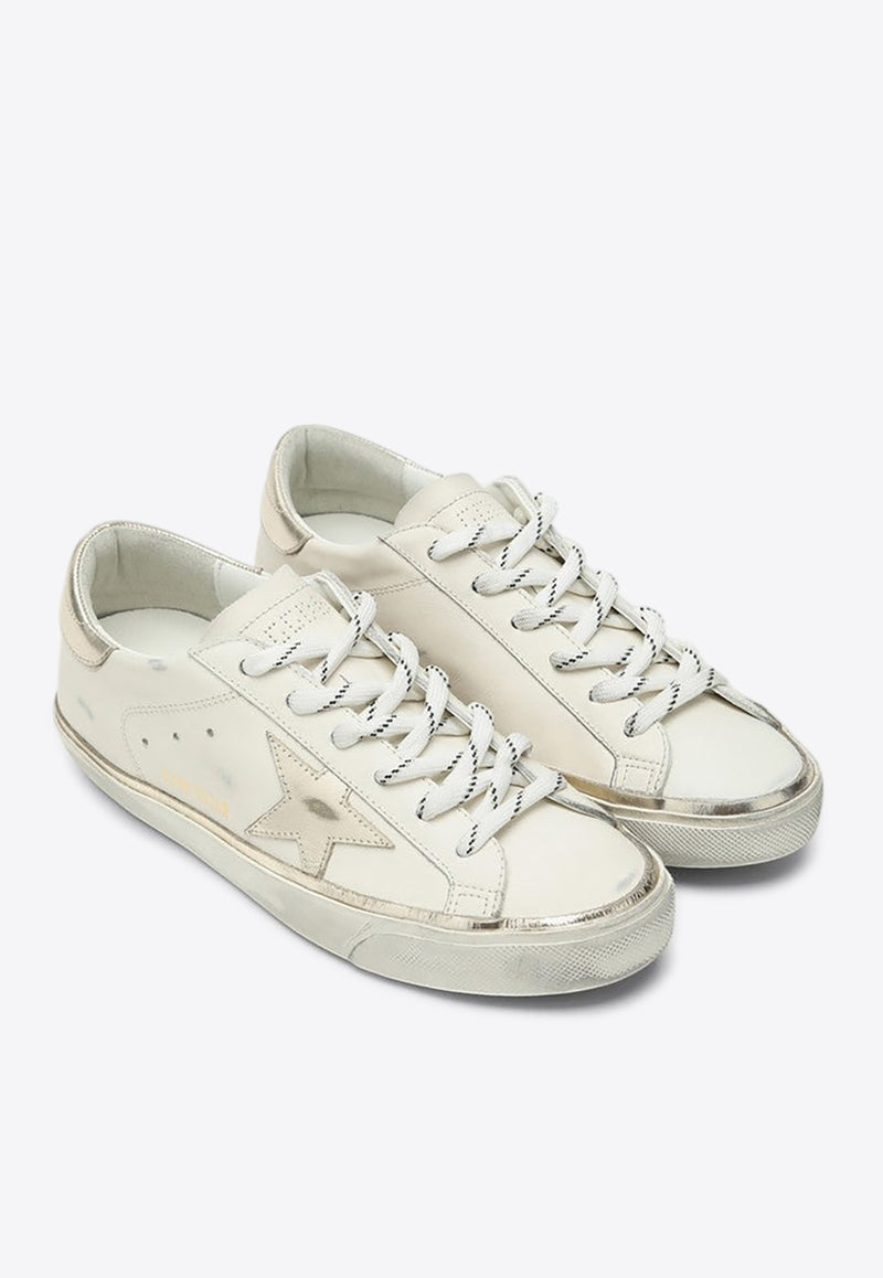 Golden Goose DB Super Star Leather Low-Top Sneakers  Optic White GWF00101F007558/R_GOLDE-10698